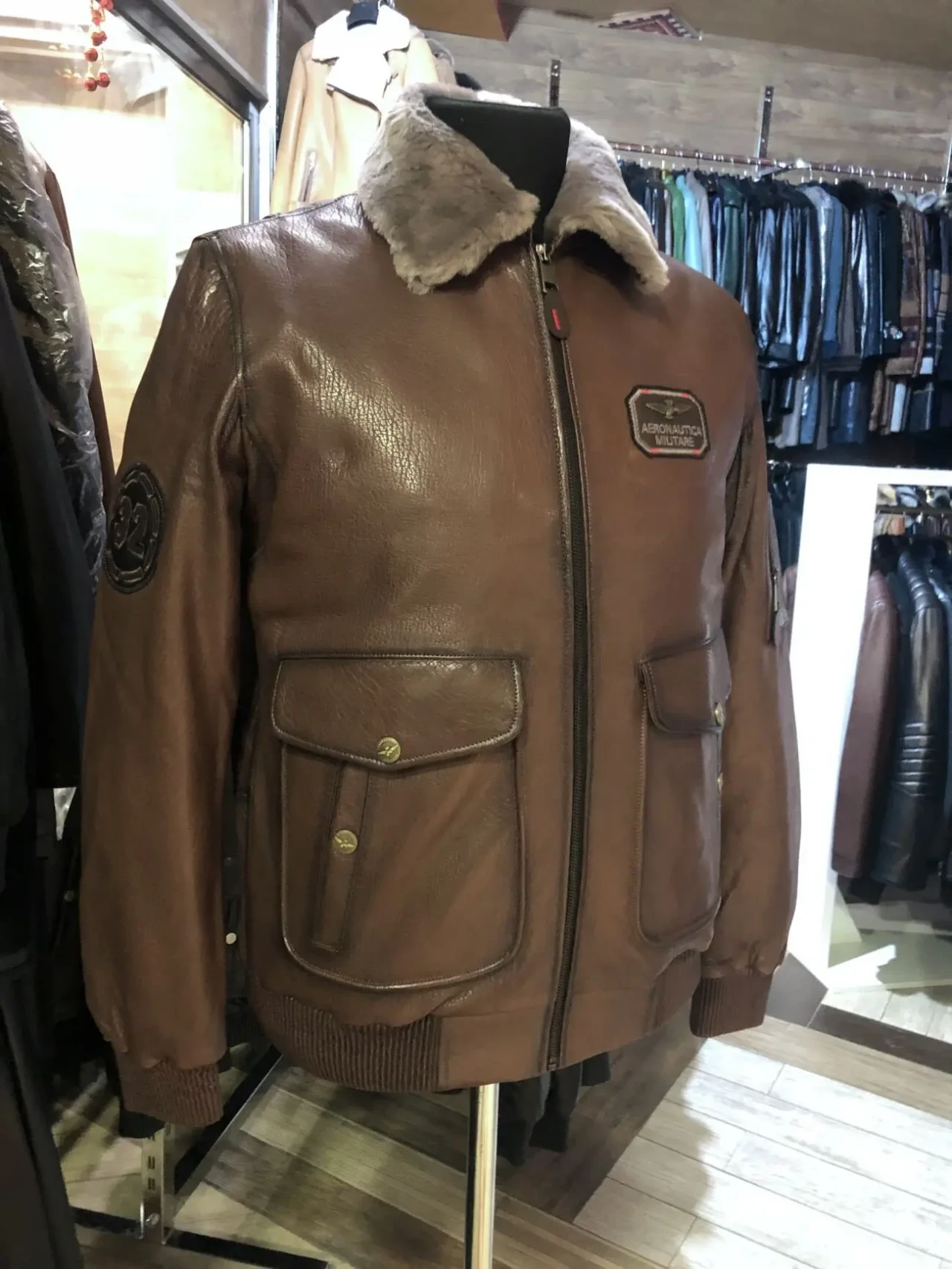 Дублянка чоловіча,Аеронафтіка бомбер зимовий,куртка 9