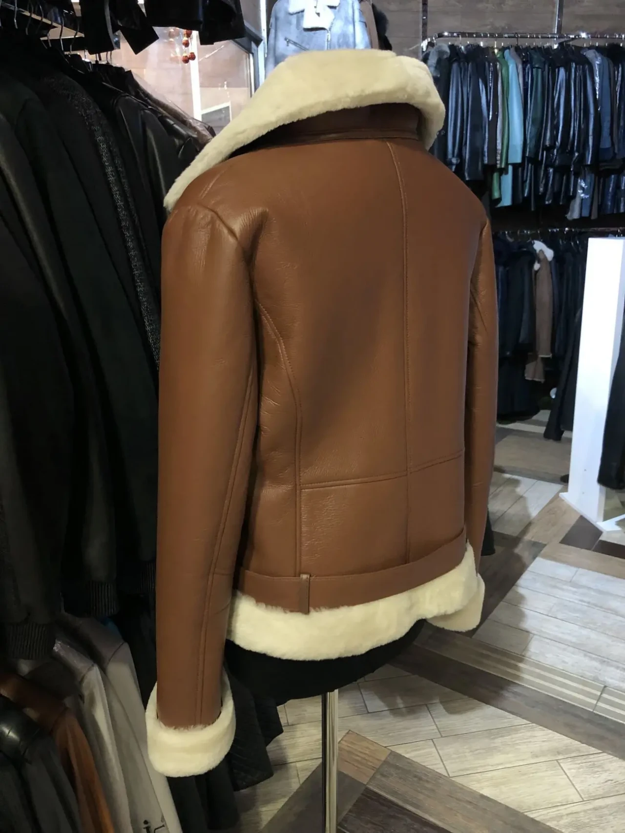 Дублянка коротка пілот,рижа,оливкова,автоледі 8