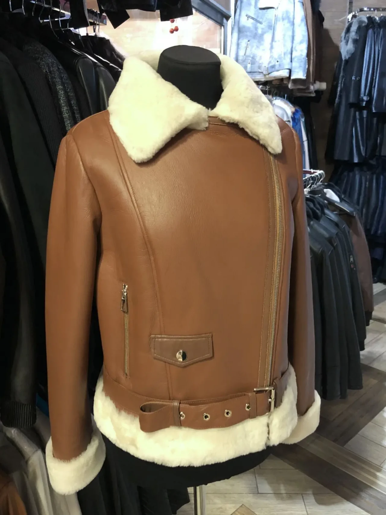 Дублянка коротка пілот,рижа,оливкова,автоледі 7