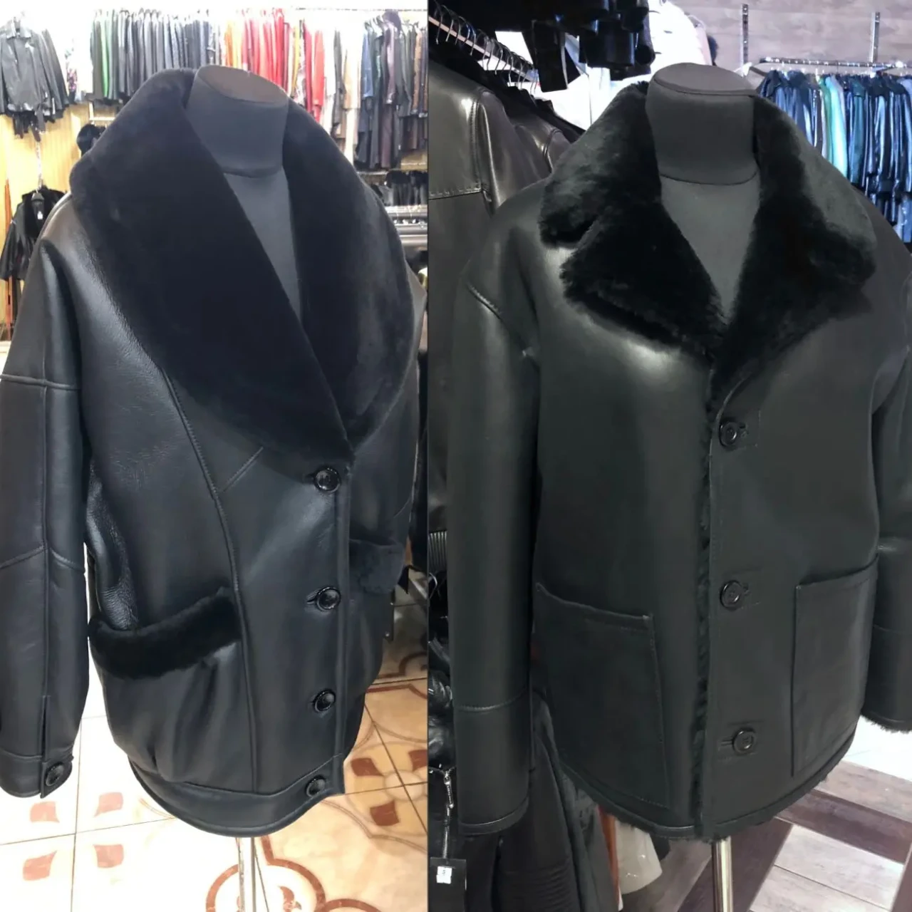 Жіночі дублянки,піджаки,на гудзики чорні