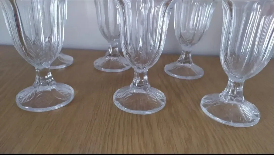 Винтажные стаканы для мороженого 1960/70 4