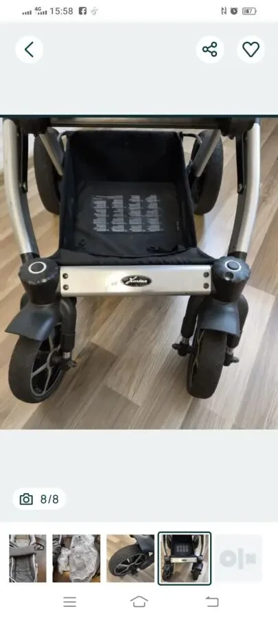 Продам дитячу коляску Hartan Racer GT серая б/у 4