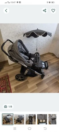 Продам дитячу коляску Hartan Racer GT серая б/у