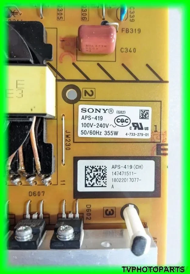 плата блок живлення 1-983-329-11 APS-419 для SONY KD-55XF9005 3