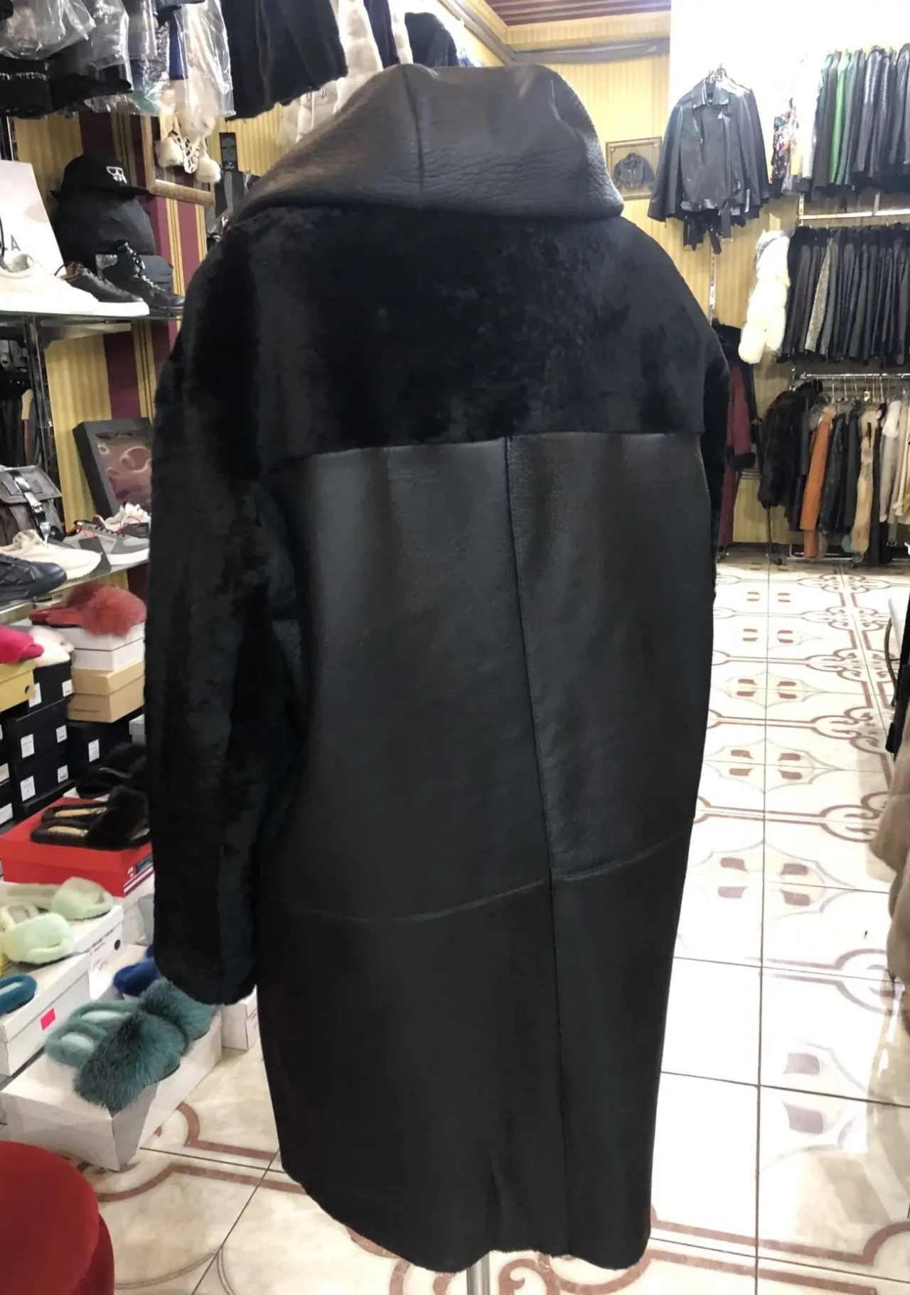 Дублянки сучасні з капюшоном,овчина,норка 6