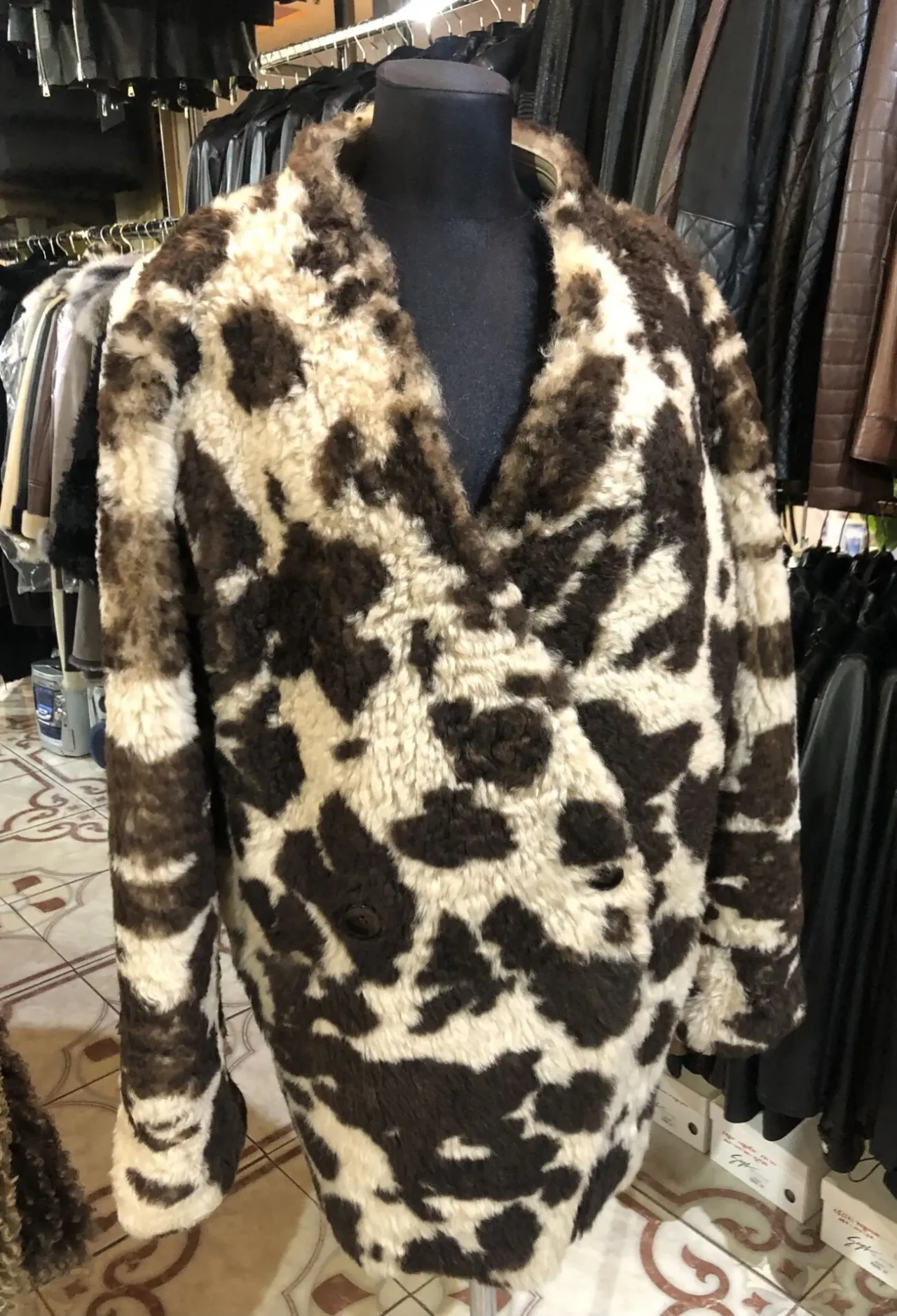 Дублянка двостороння тіградо беж,принт родео 4