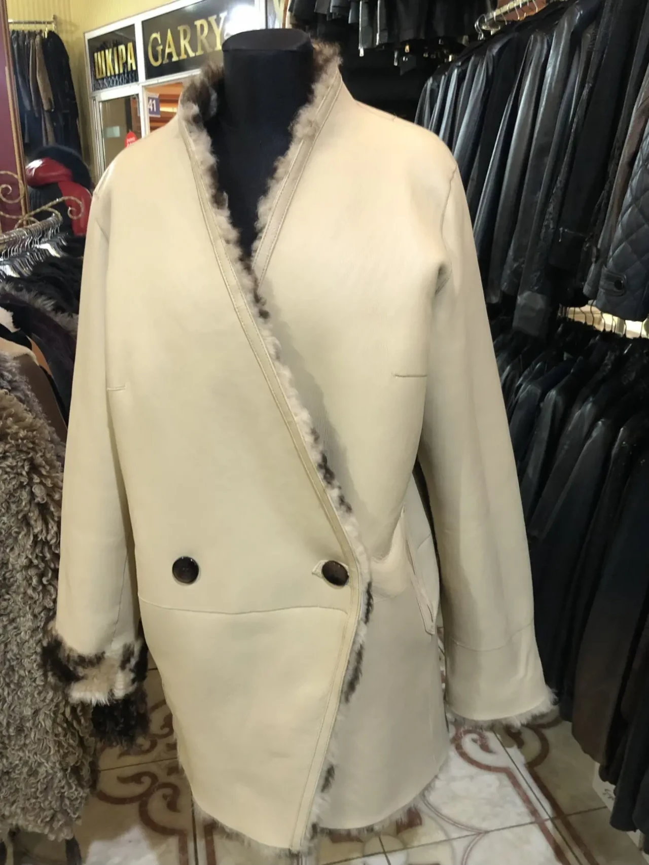 Дублянка двостороння тіградо беж,принт родео 2