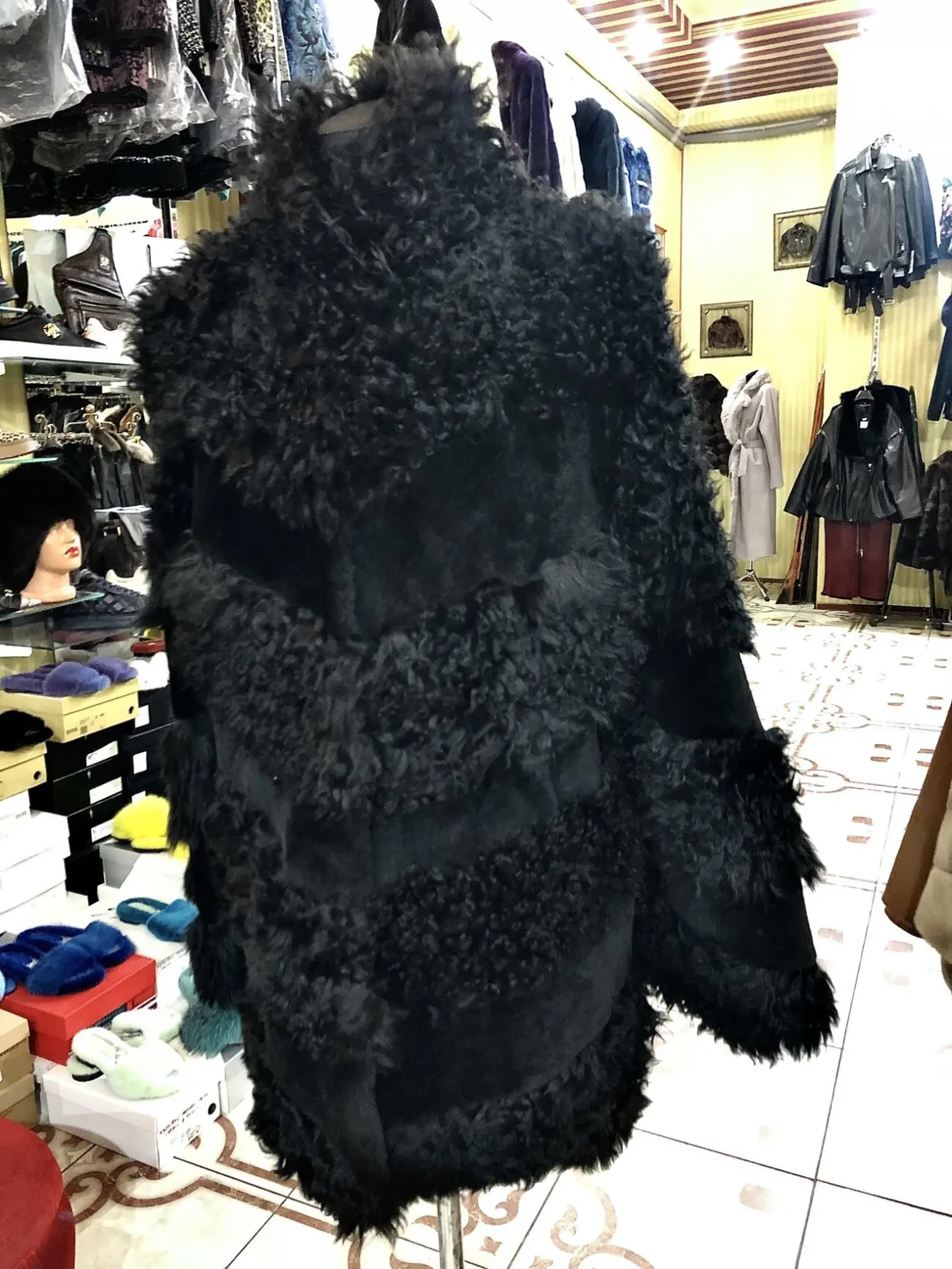 Шуби песець та тіградо чорні,преміум 6