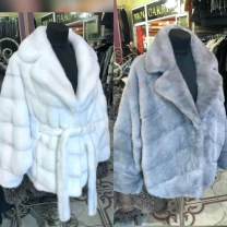 Норкова шуба паркетка англійський комір,автоледі