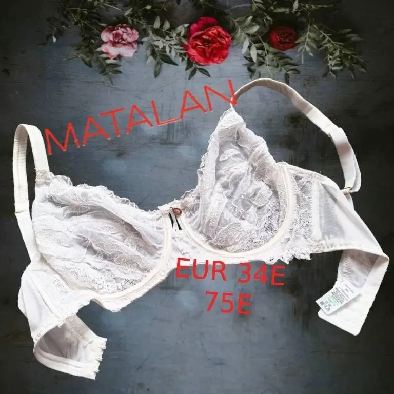 Matalan EUR 34E/75E Бюстгальтер мягкий косточка бело молочный