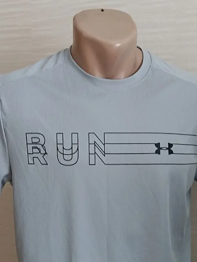 Under Armour Спортивная мужская футболка серая М 5