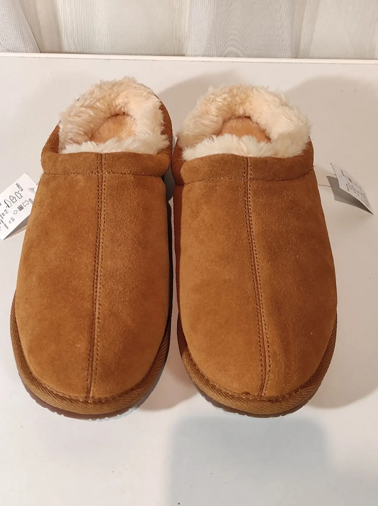 Коричневі тапочки з натурального замшу нові 8