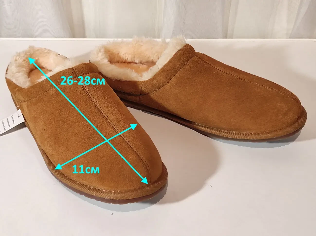 Коричневі тапочки з натурального замшу нові 2