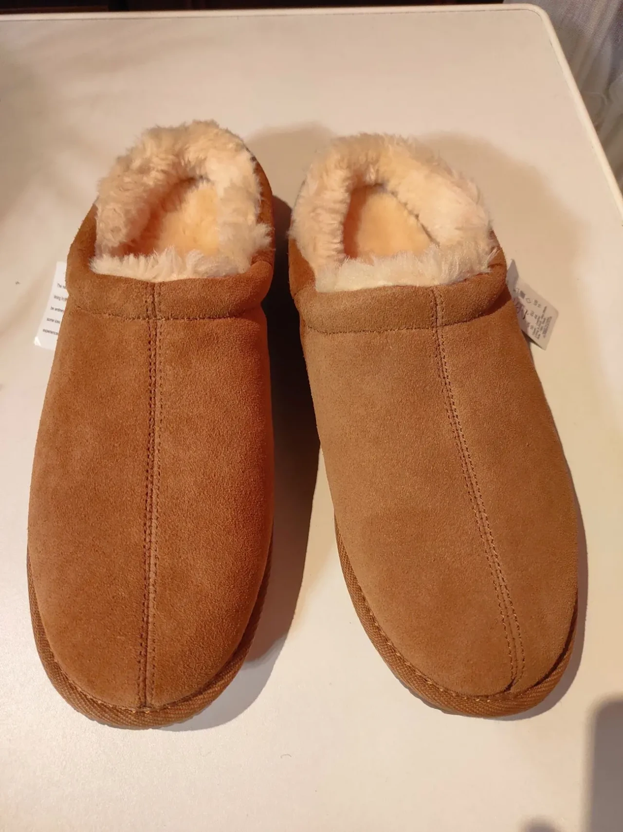 Коричневі тапочки з натурального замшу нові 9