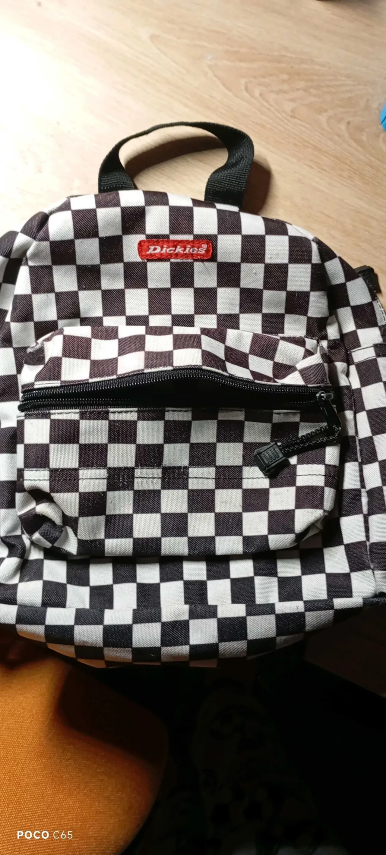 рюкзак dickies mini черно белый 4