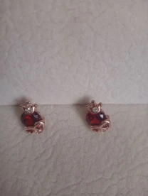 Сережки-гвоздики з короною