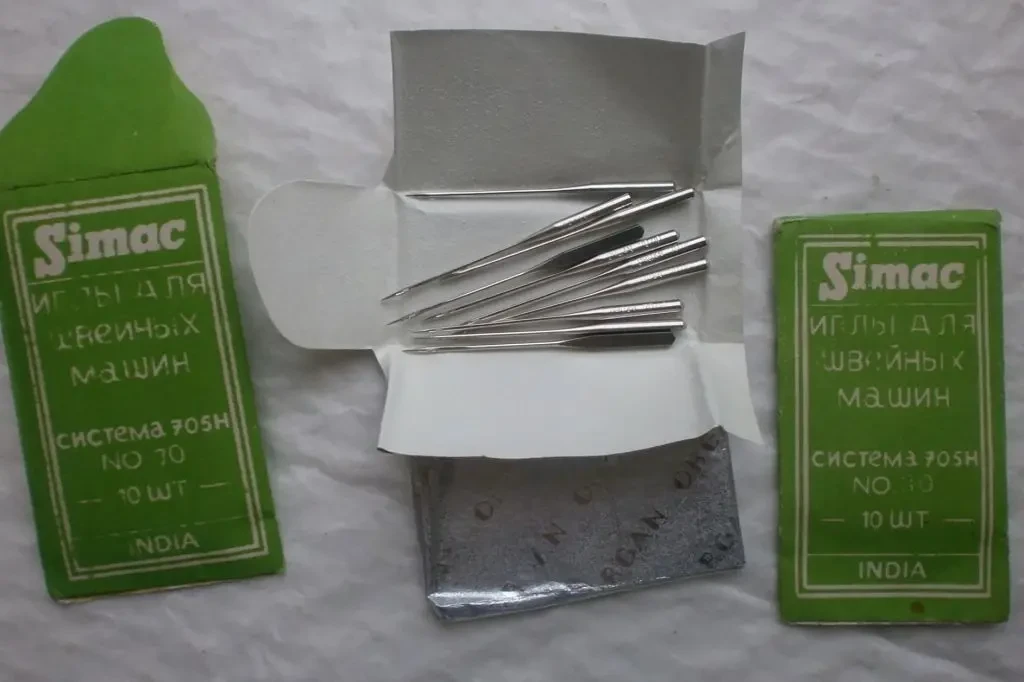 Иглы Иголка Simac для швейных машин 70,110 индия новые 6