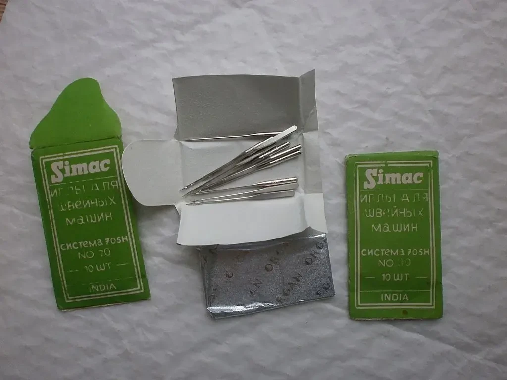 Иглы Иголка Simac для швейных машин 70,110 индия новые 8