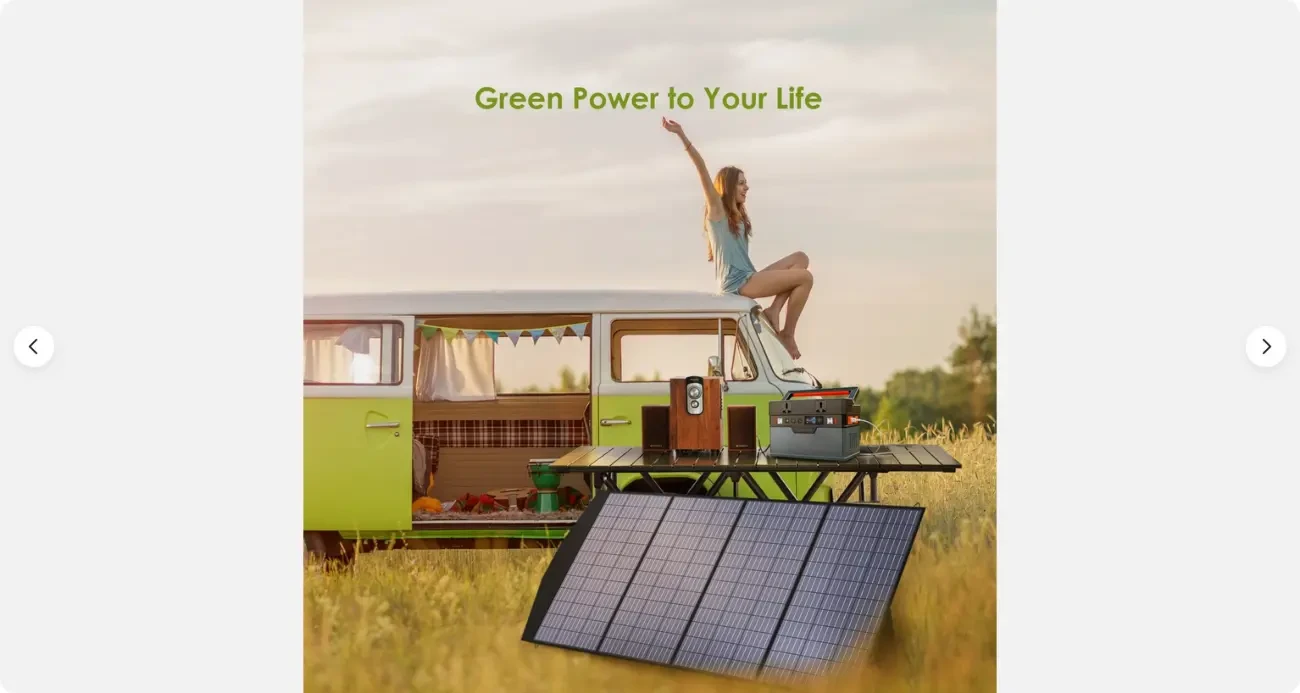 Мобільна сонячна панель ALLPOWERS 200W (200 ват) 8