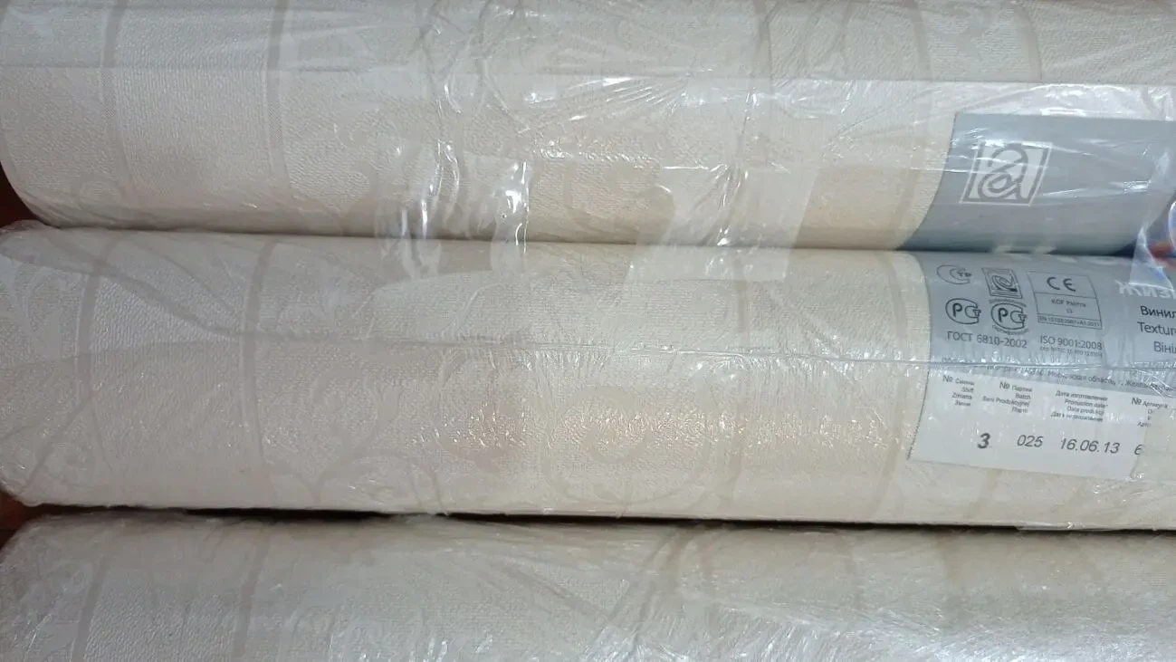 Нежные виниловые обои на бумажной основе 4 шт. 2