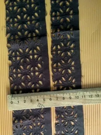 Отделочная прошва хлопок коричневый шоколадный цвет 3