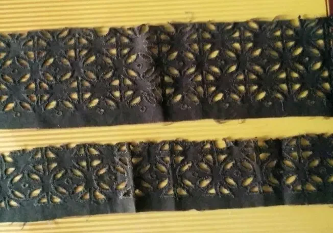 Отделочная прошва хлопок коричневый шоколадный цвет 4