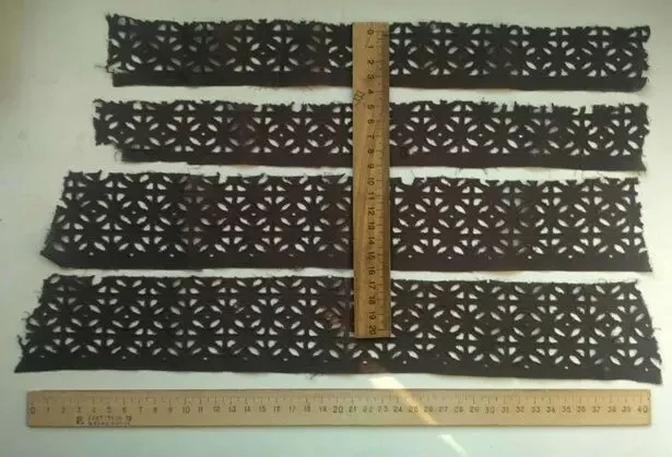 Отделочная прошва хлопок коричневый шоколадный цвет 2