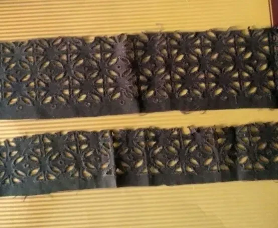 Отделочная прошва хлопок коричневый шоколадный цвет 7