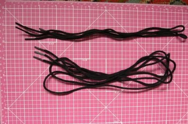 Шнурки черные в туфли, кеды, мокасины мужские, набор 5 пар разные 2