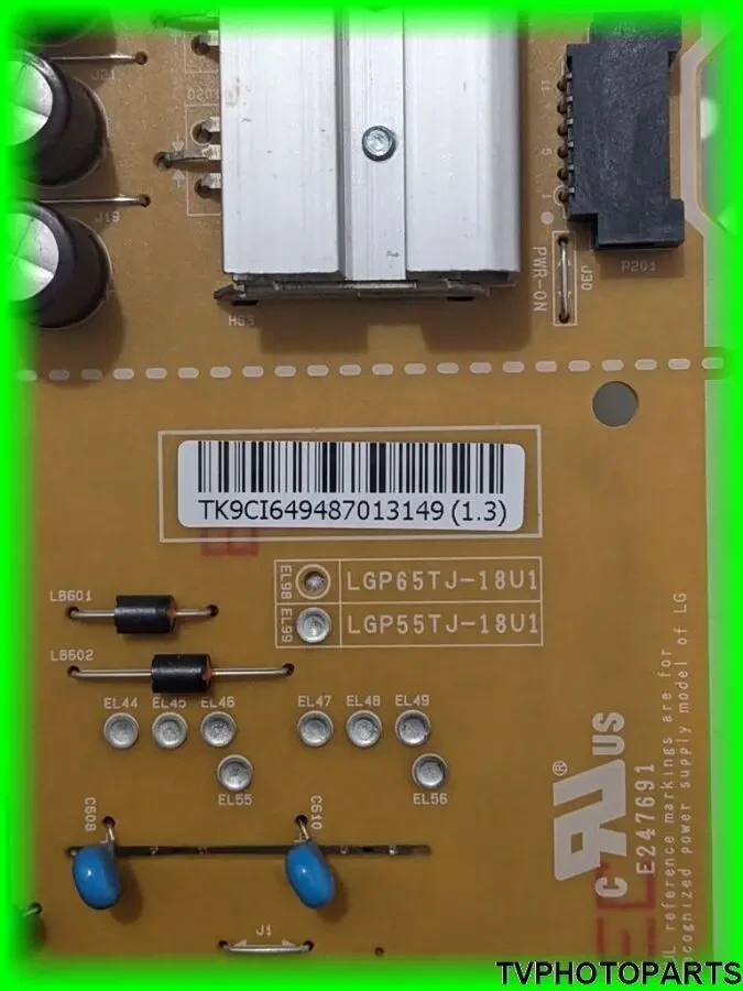 плата блок живлення EAX67865201 (1.6) LGP55TJ-18U1 для LG 55UM7100PLB 3