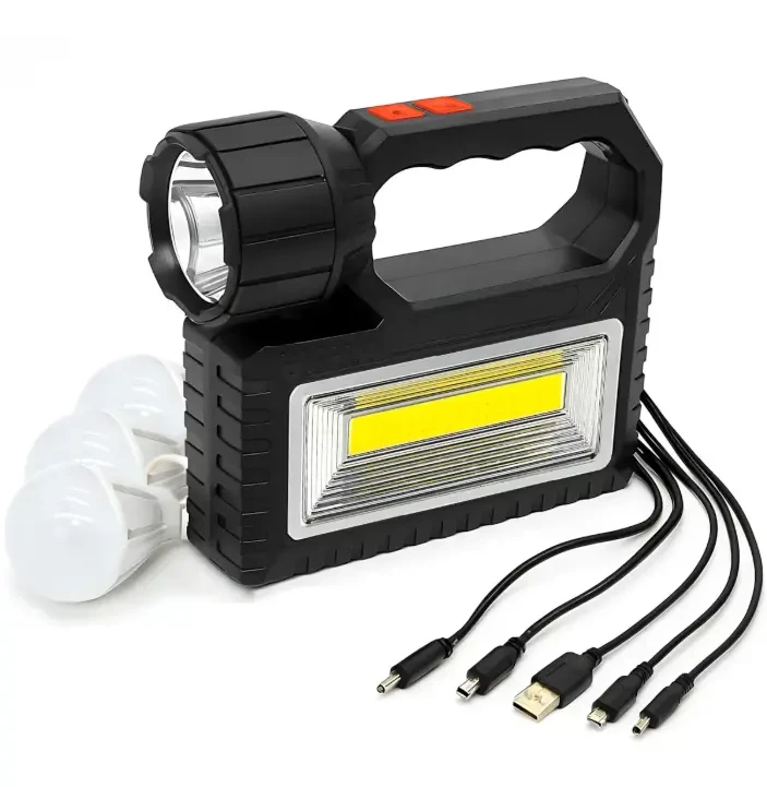 2 фонарі, PowerBank,  сонячна панель, 3 виносні лампи 8