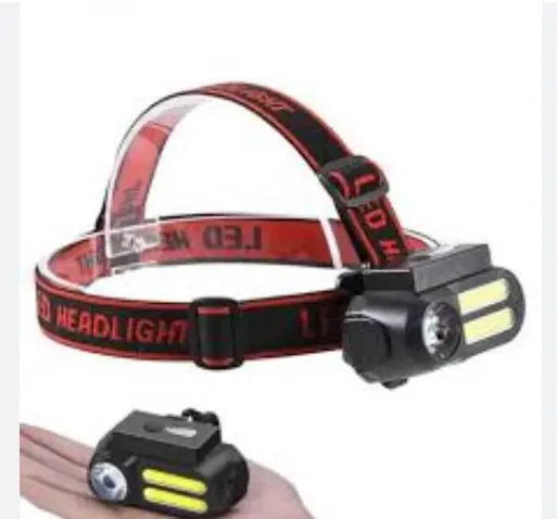 Налобний ліхтар wx611 2 ліхтарі cob 4