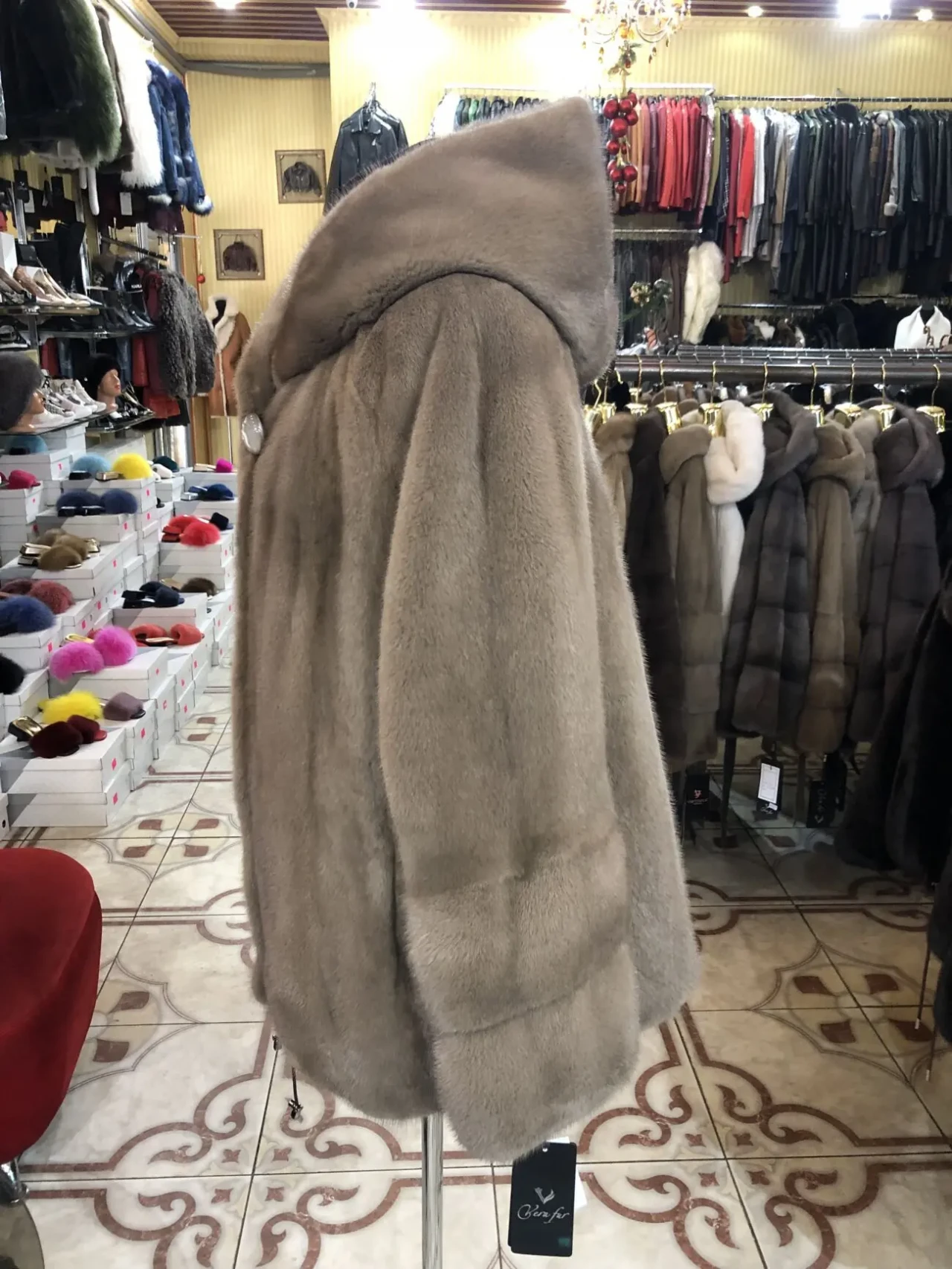 Шуби норкові пастель Греція,батали 3