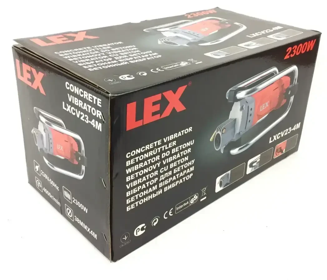 Глибинний ущільнювач бетону LEX LXCV23-4M 2300 Вт 5