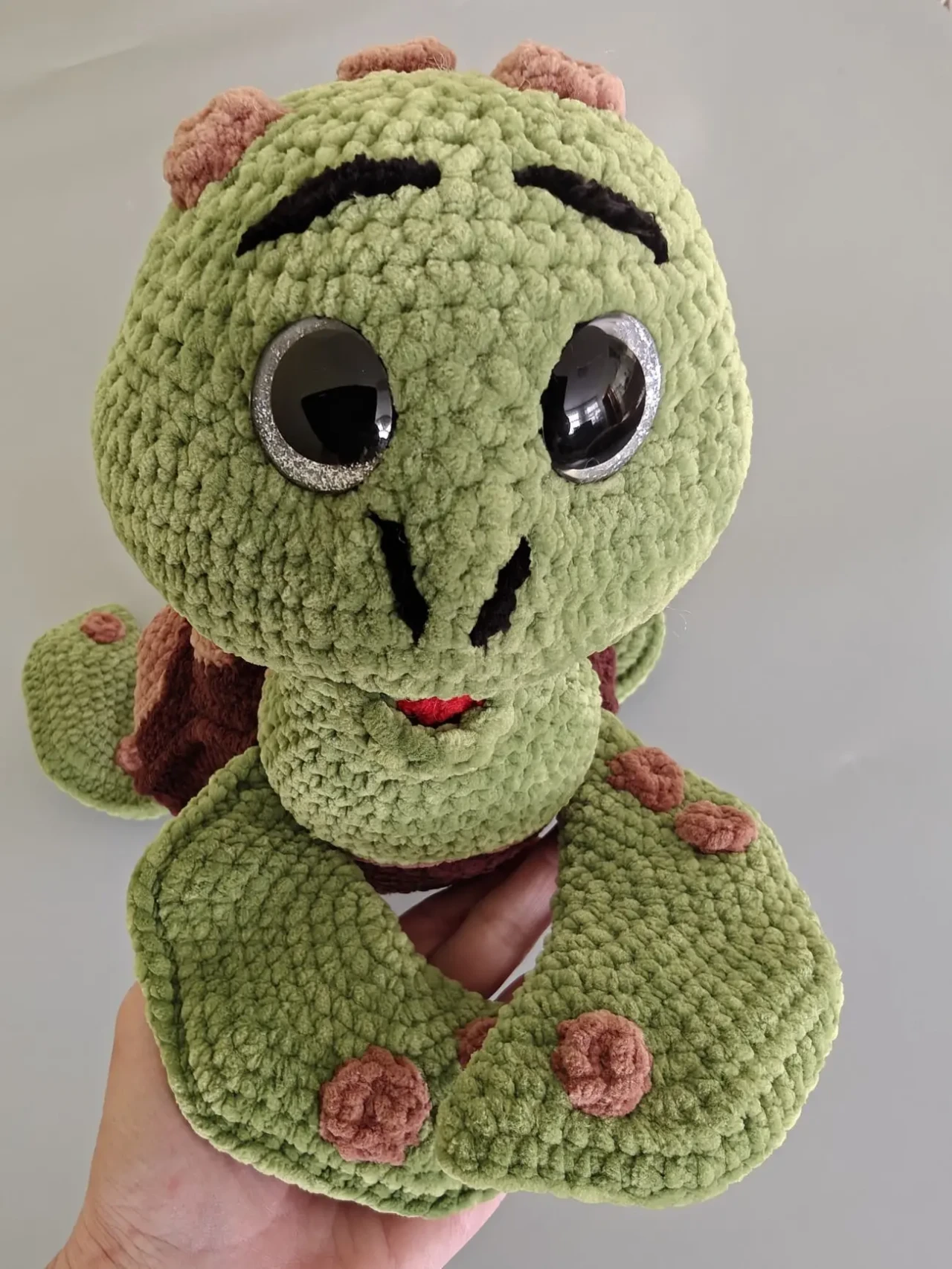 Іграшка Черепаха 37 см м'яка в'язана  подарунок    hand made