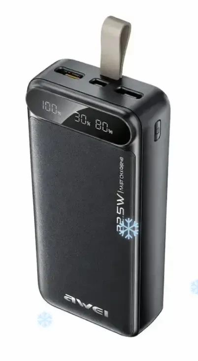 Мобільна зарядка Power Bank AWEI PA12 30000mAh 22.5W 4