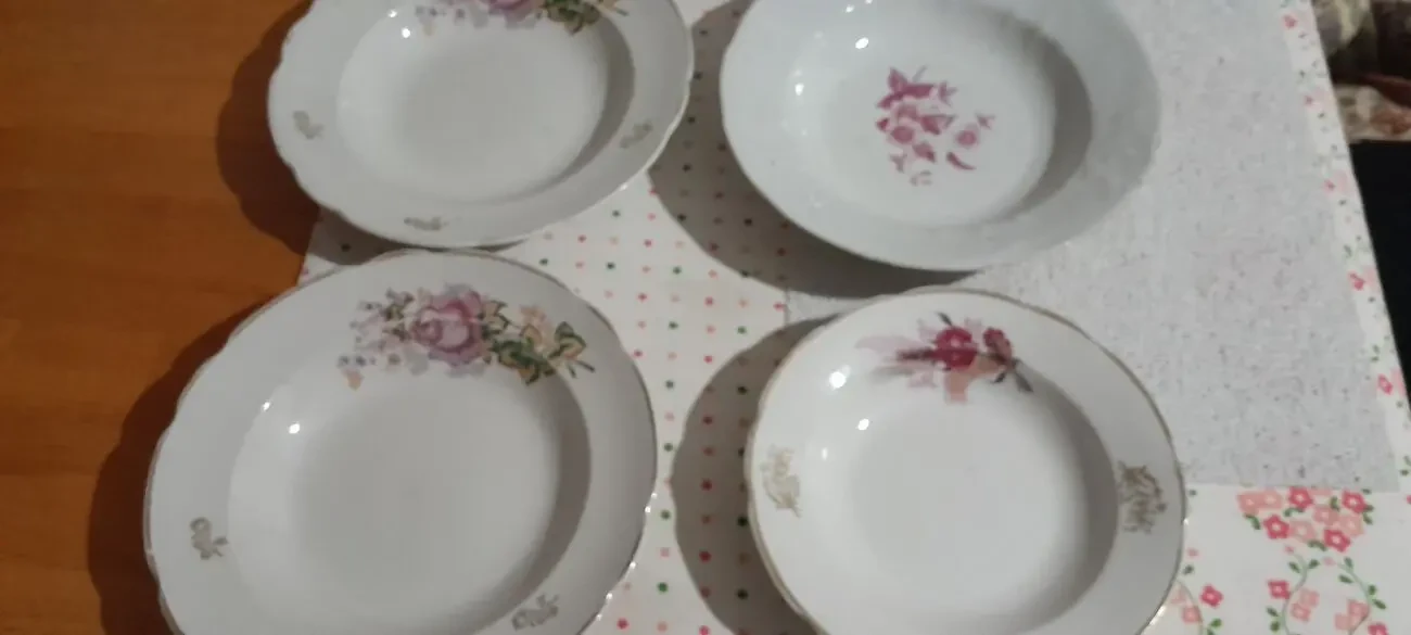 Красивая глубокая тарелка. СССР. 4