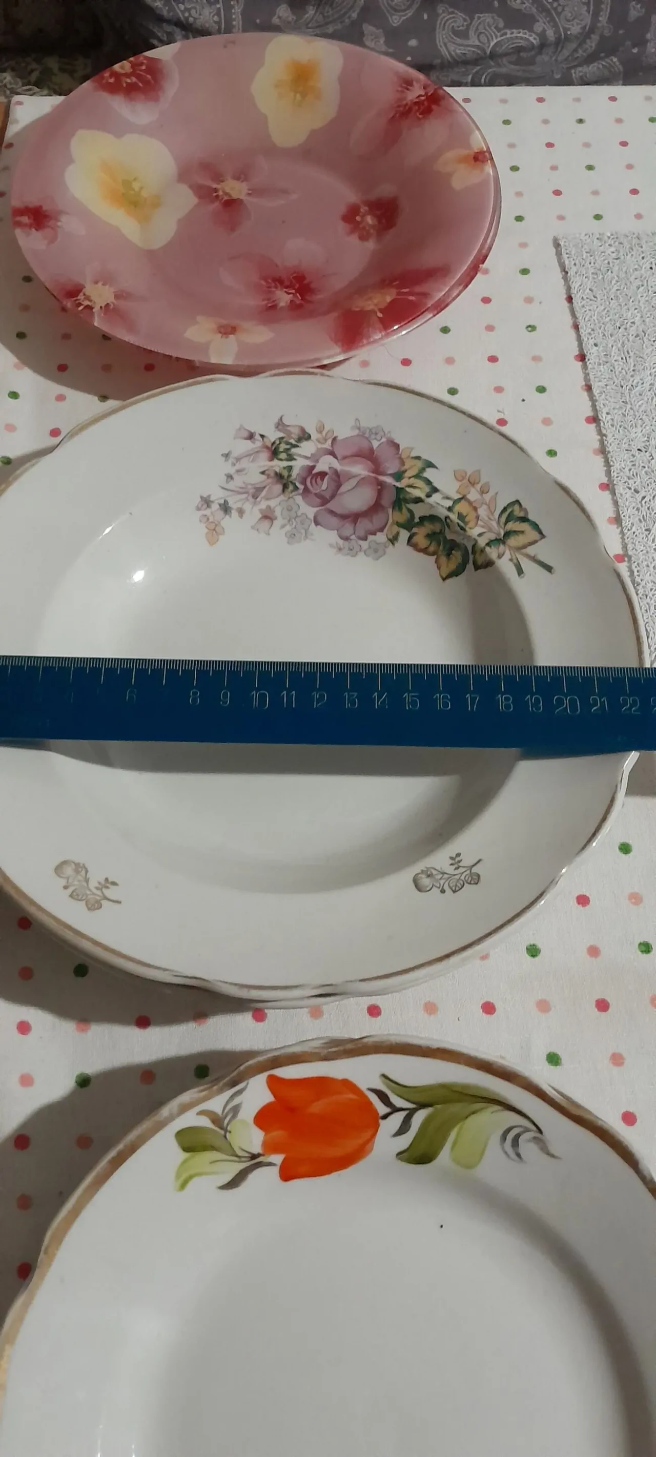 Красивая глубокая тарелка. СССР. 3