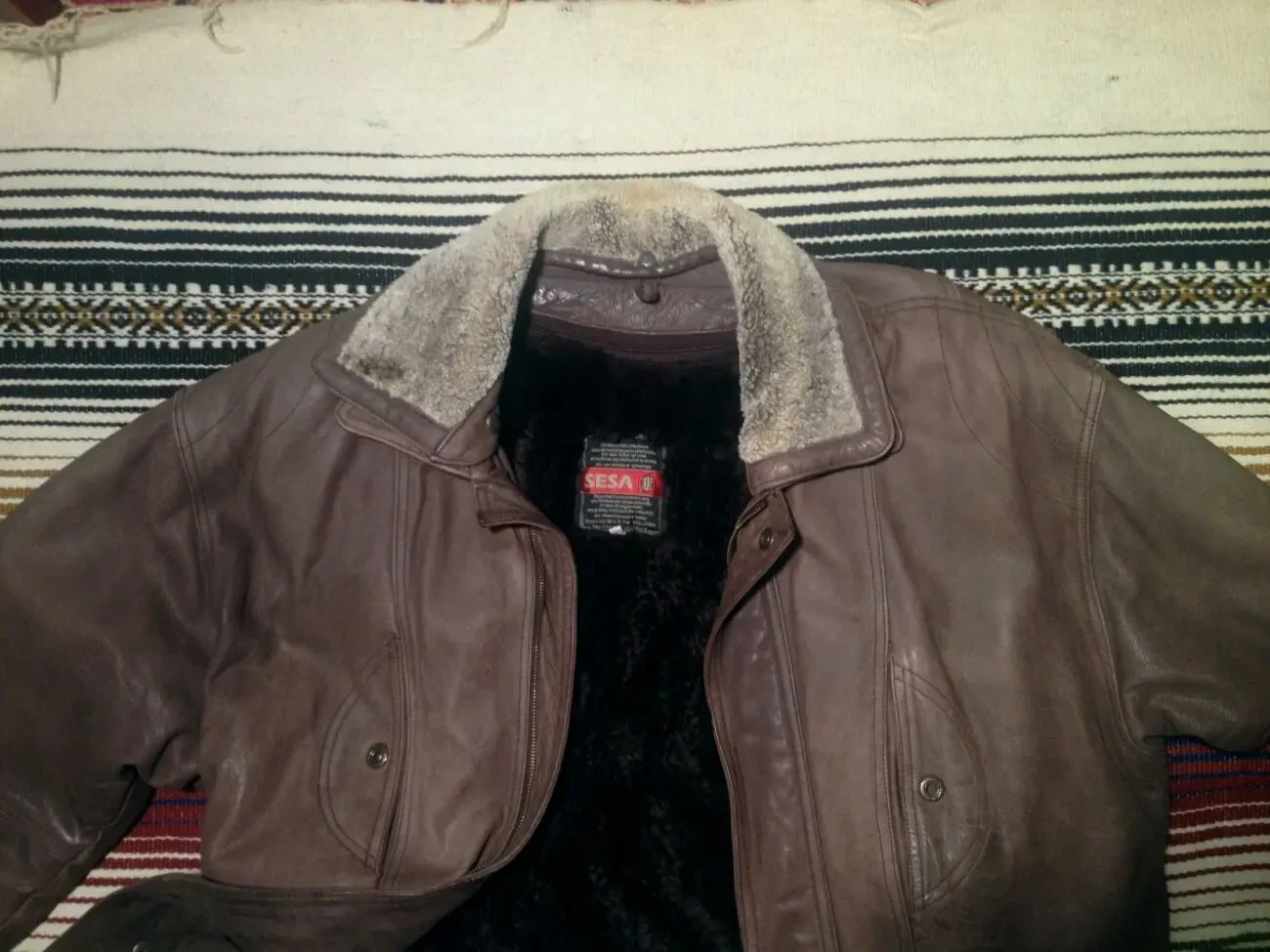 Куртка из натуральной кожи крек размер 54. 3