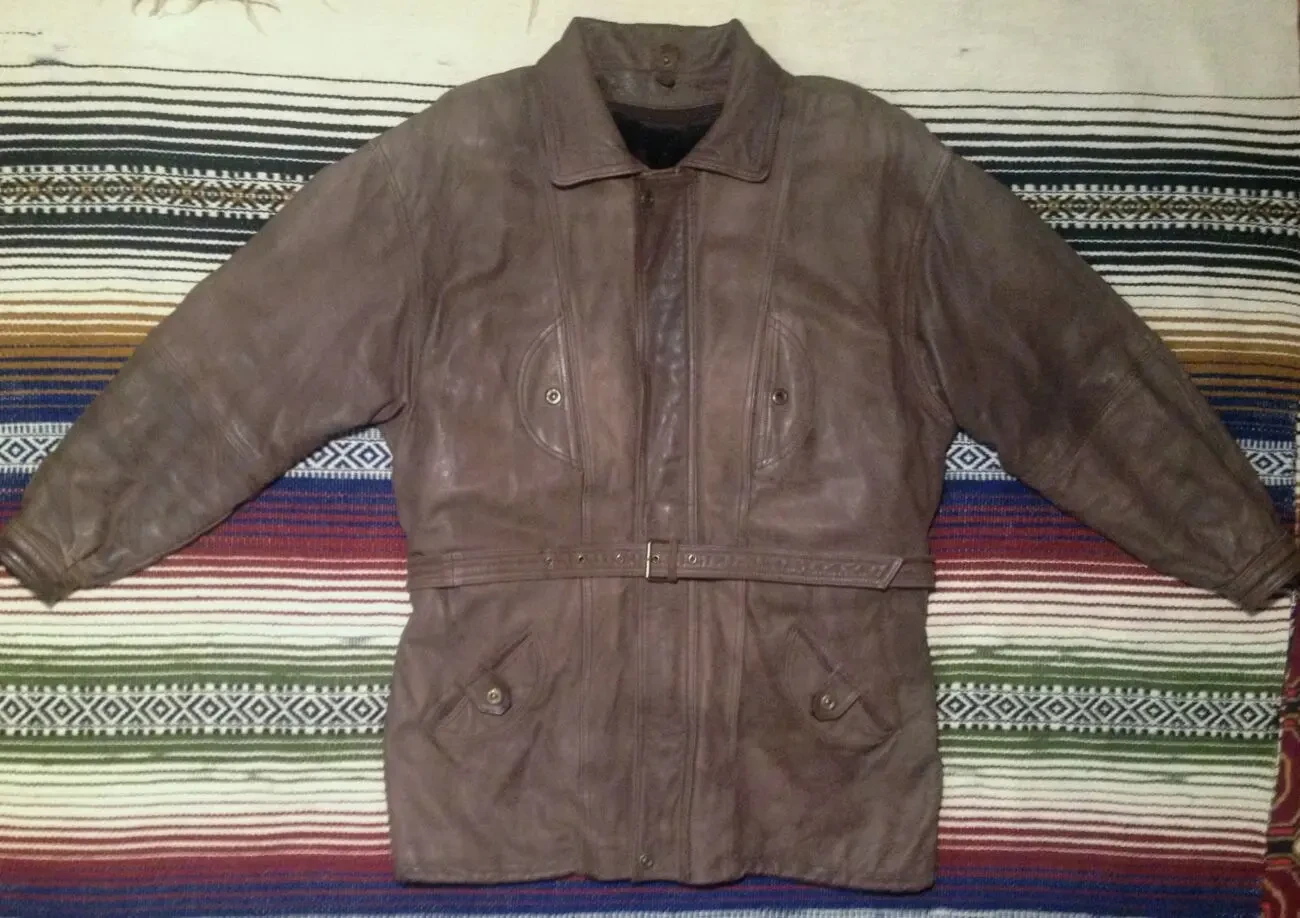 Куртка из натуральной кожи крек размер 54.