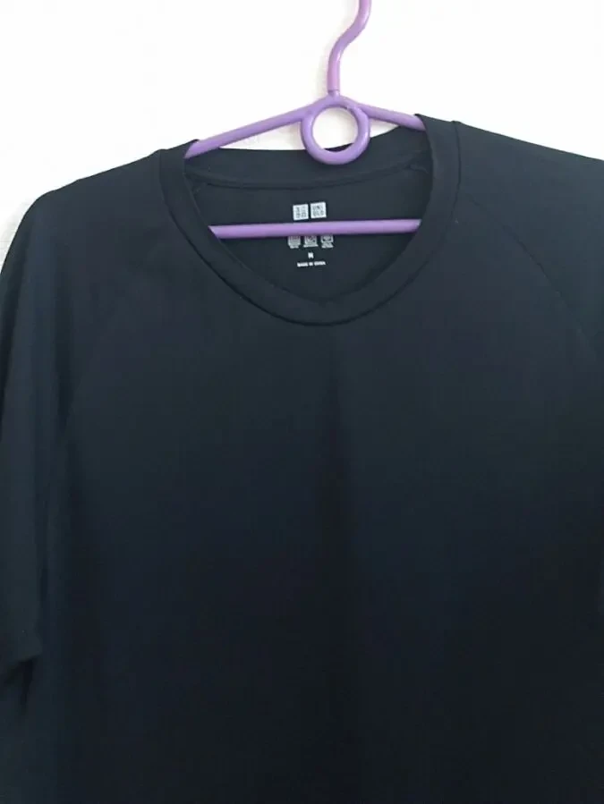 UniQlo Спортивная мужская футболка бесшовная черная М на 48 3