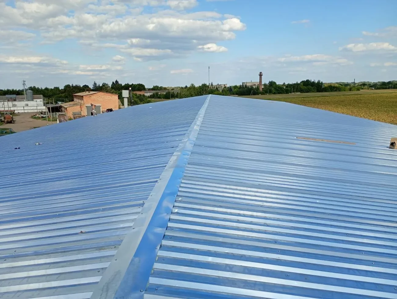 Профнастил покрівельний ПК-35 для ангарів,складів, зерносховищ