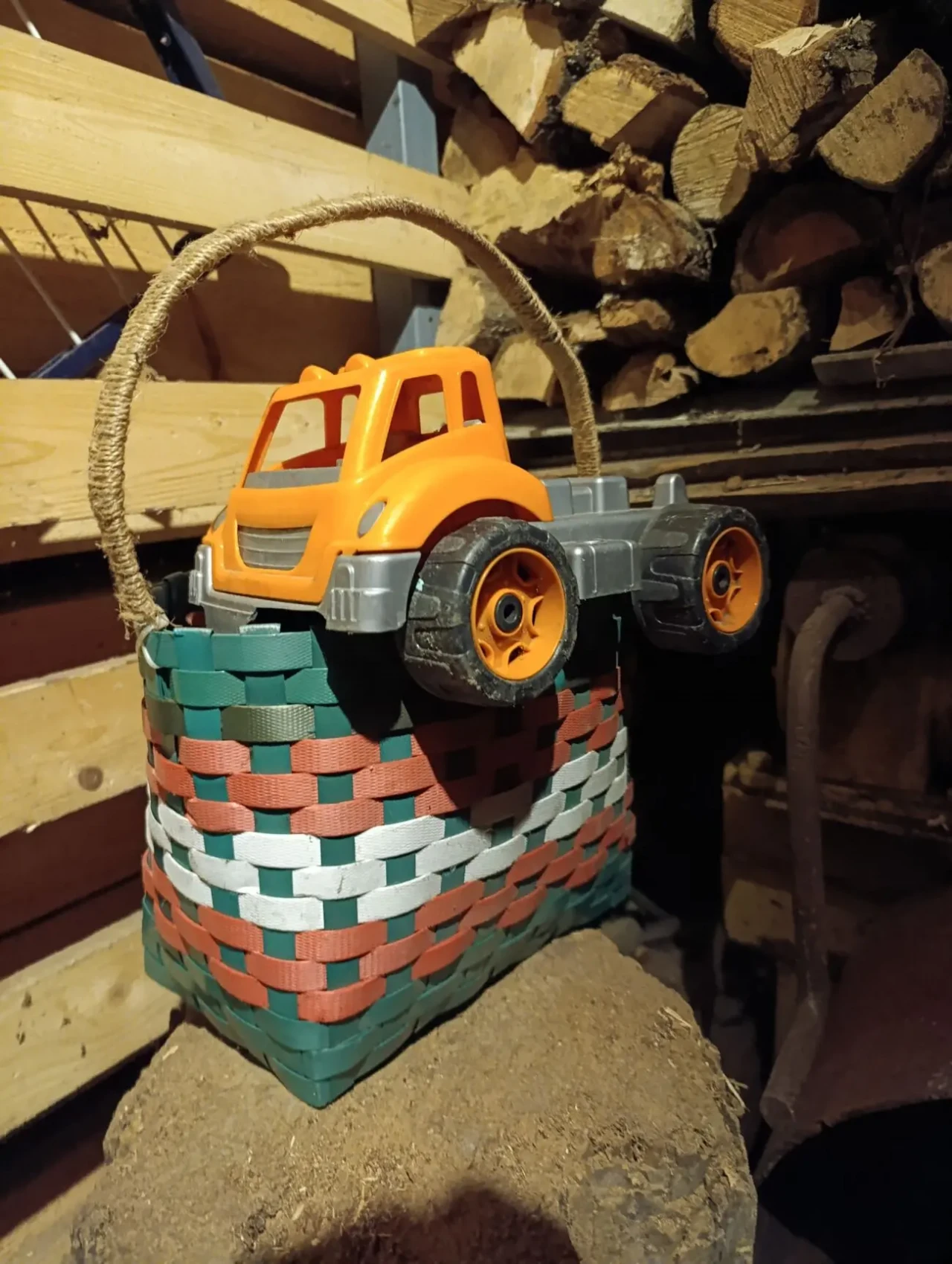 Міцний кошик для покупок/пікніка. Водостійкий. Ручна робота 3