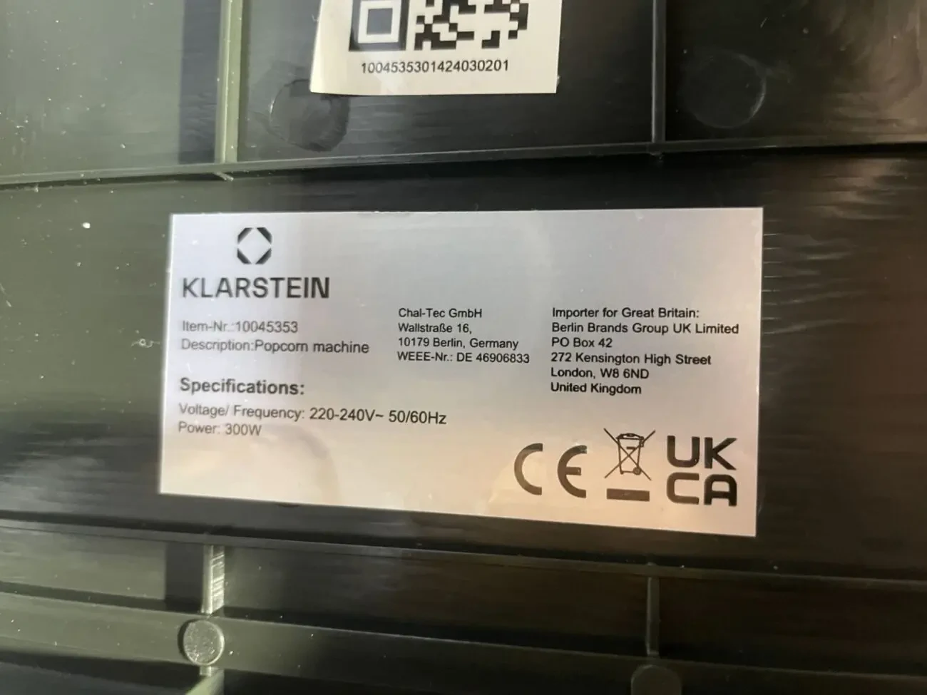 Апарат для приготування попкорну Klarstein Volcano 6