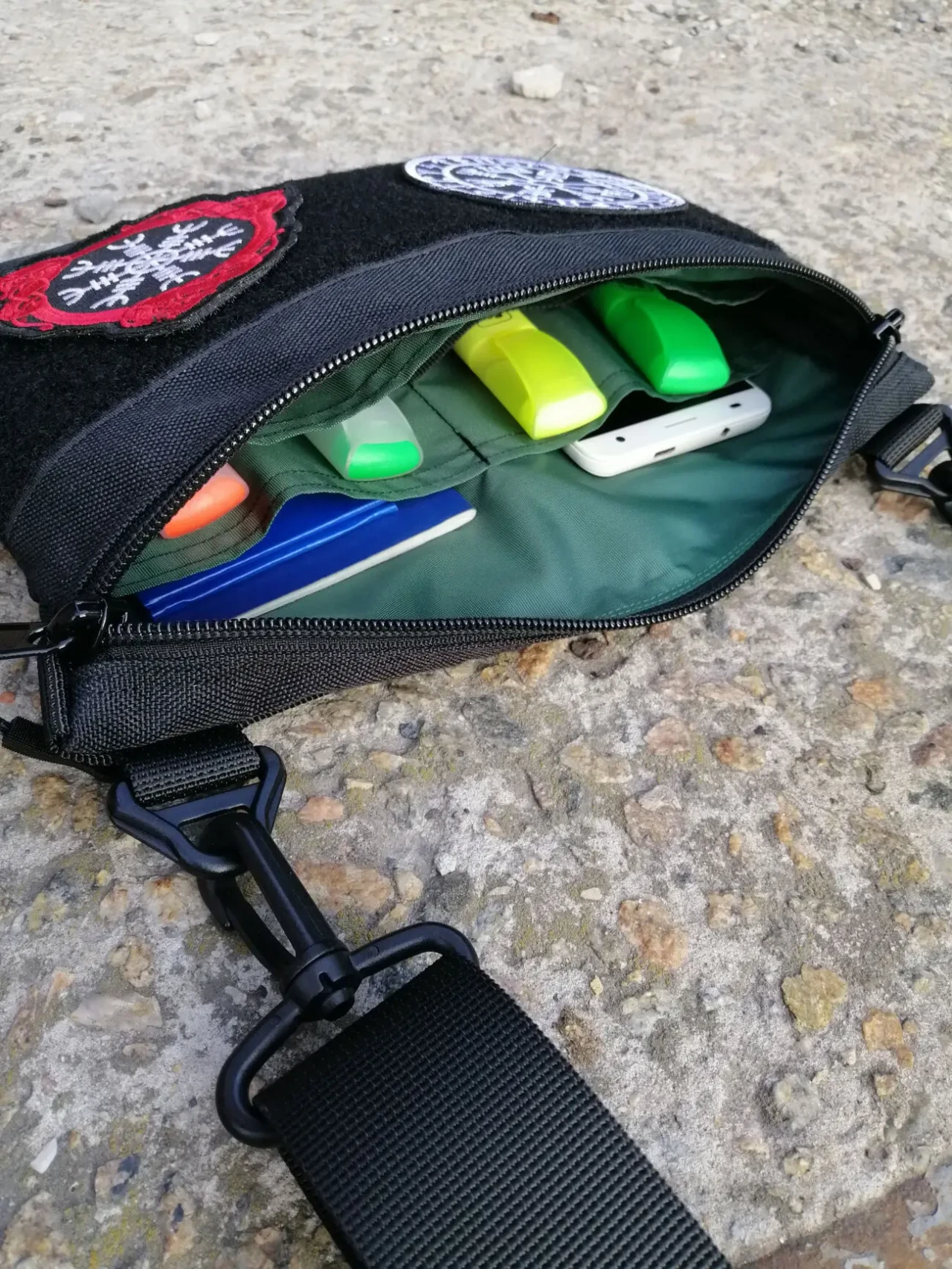 Сумка через плече кордура месенджер з велкро липучкою для патчів плечо 5