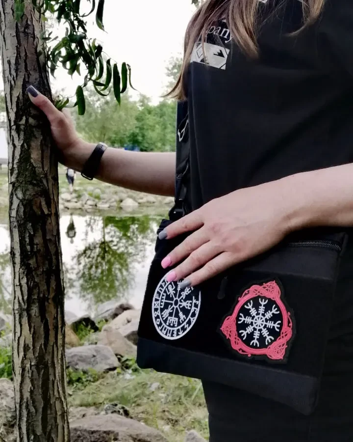 Сумка через плече кордура месенджер з велкро липучкою для патчів плечо 9