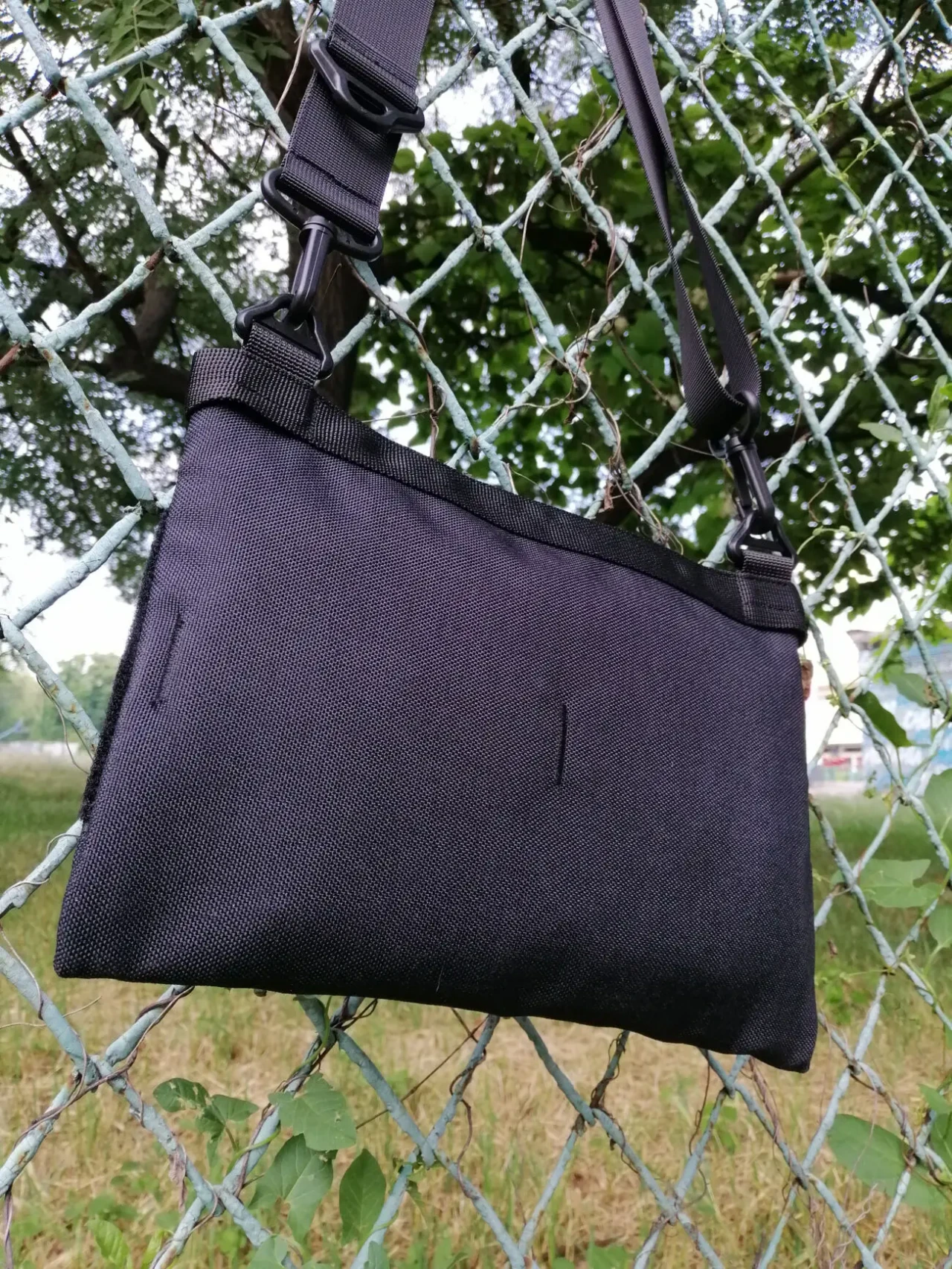 Сумка через плече кордура месенджер з велкро липучкою для патчів плечо 7