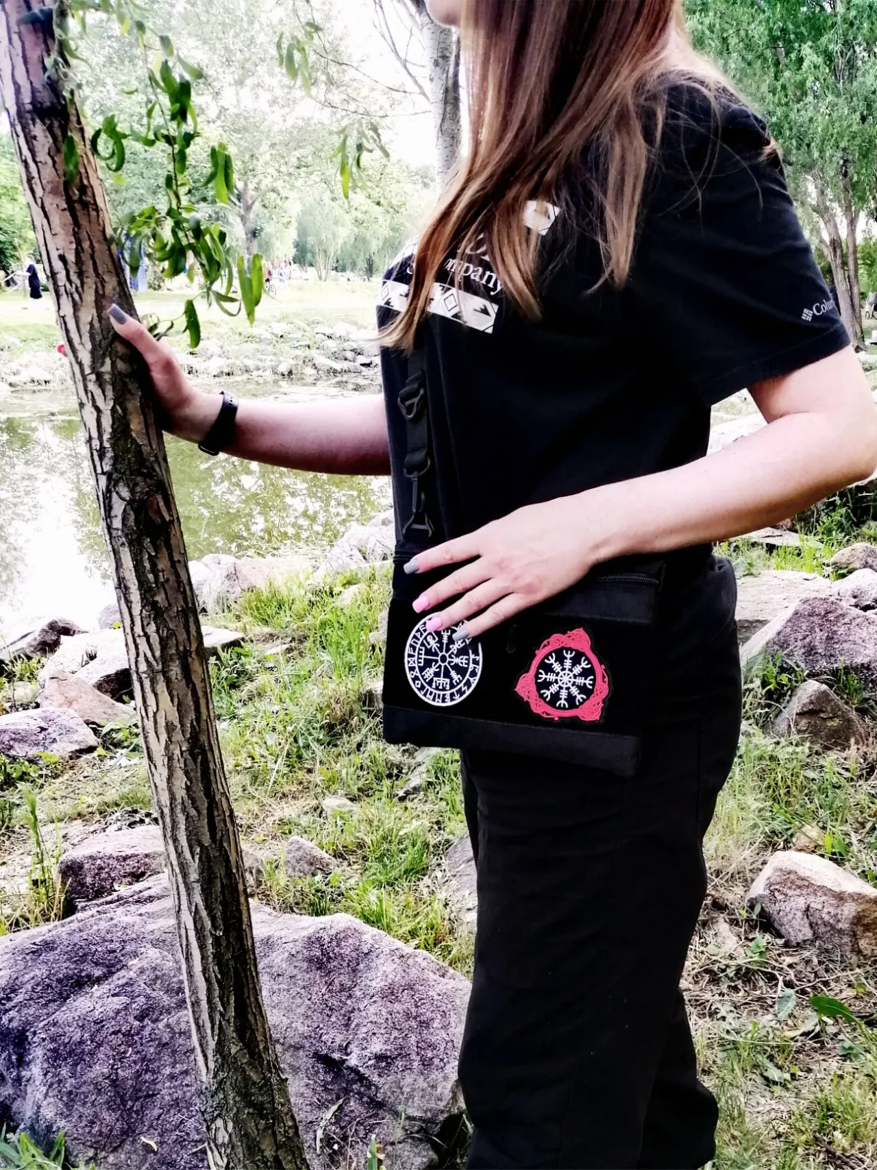 Сумка через плече кордура месенджер з велкро липучкою для патчів плечо 10