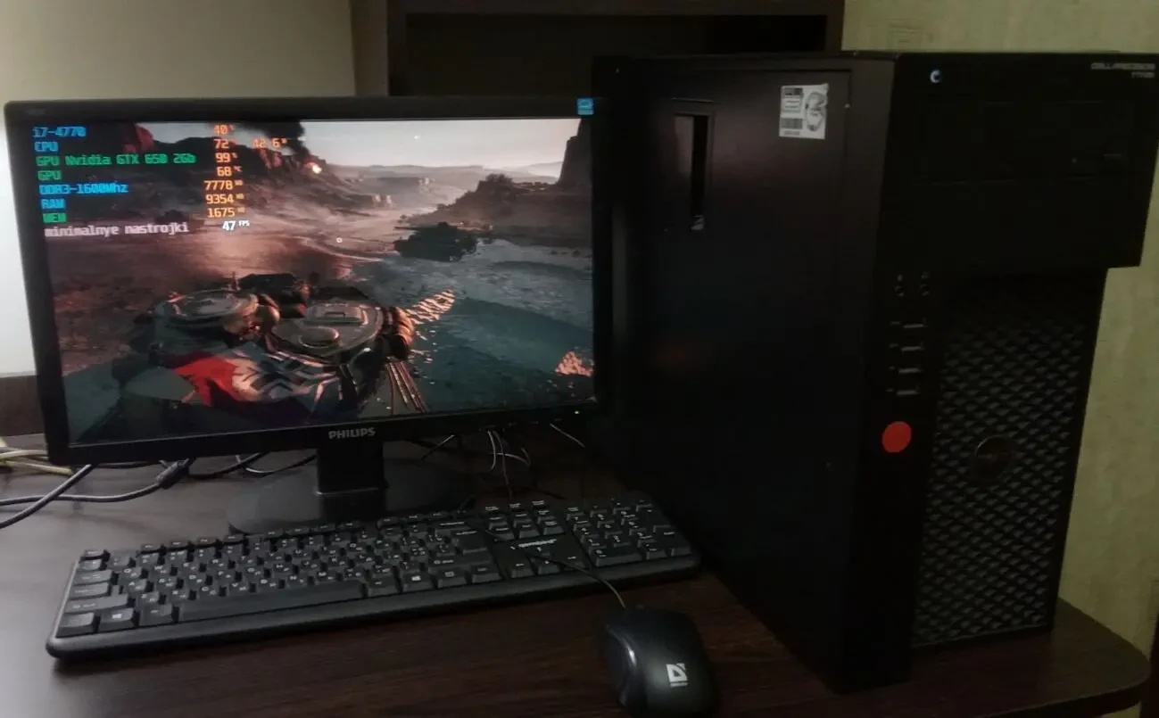 ПК Dell T1700 i7-4770 Nvidia GTX 650 2G ОЗУ-12G SSD-128G HDD-500G