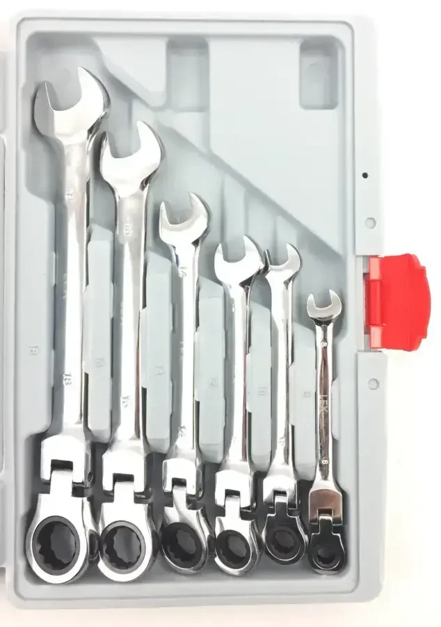 Набір ключів ріжково-накидних із тріскачкою LEX 12 шт. 3